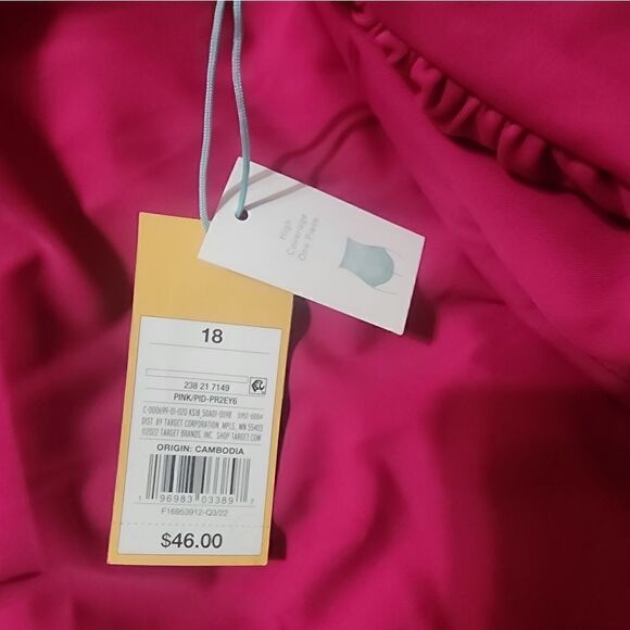 Kona Sol one piece one shoulder ruffles Swimsuit  Size 18 - Picture 4 of 4